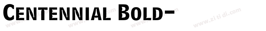 Centennial Bold字体转换